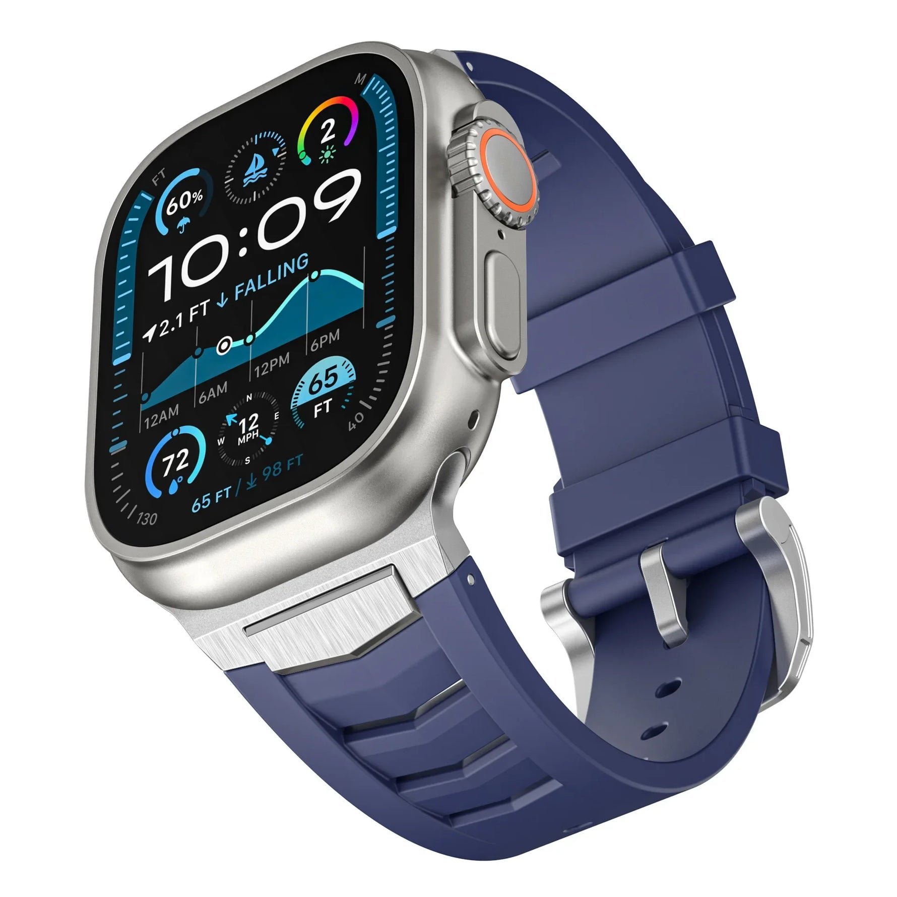 Premium Fluoro Rubber Sports Band for Apple Watch