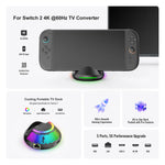 Compact 4K HDMI Dock and Charging Stand for Nintendo Switch 2 Console