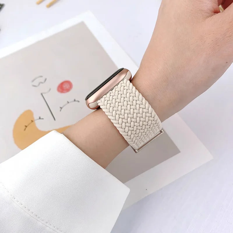Premium Nylon Braided Strap for Apple Watch