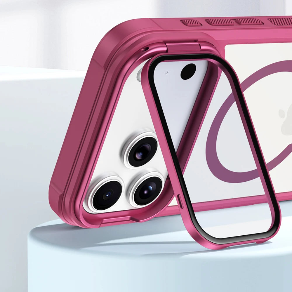 Premium MagSafe Case with Glass Camera Lens Protection for iPhone 17 Series