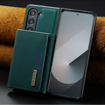 Samsung Galaxy Z Fold 7 Tri-Fold Magnetic Leather Case with Kickstand & Card Holder