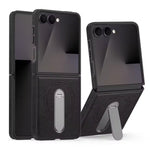 Samsung Galaxy Z Flip 7 PU Leather Magnetic Case with Stand