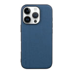 Skin-Friendly Plain Leather + TPU Case for iPhone 16 Series