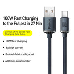 Baseus 100W USB-C Fast Charging & Data Cord Cable