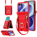 Leather Crossbody Wallet Case for Samsung Galaxy Z Flip 8