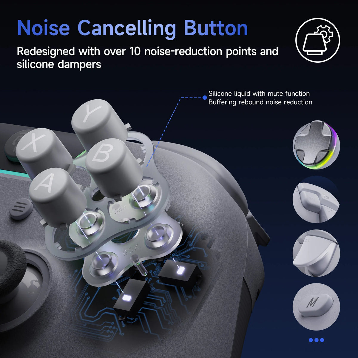 EasySMX X05 Pro Quiet Button Gaming Controller