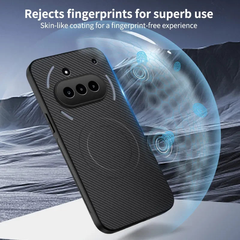 Carbon Fiber Magnetic Shockproof Case for Nothing Phone 3a / 3a Pro