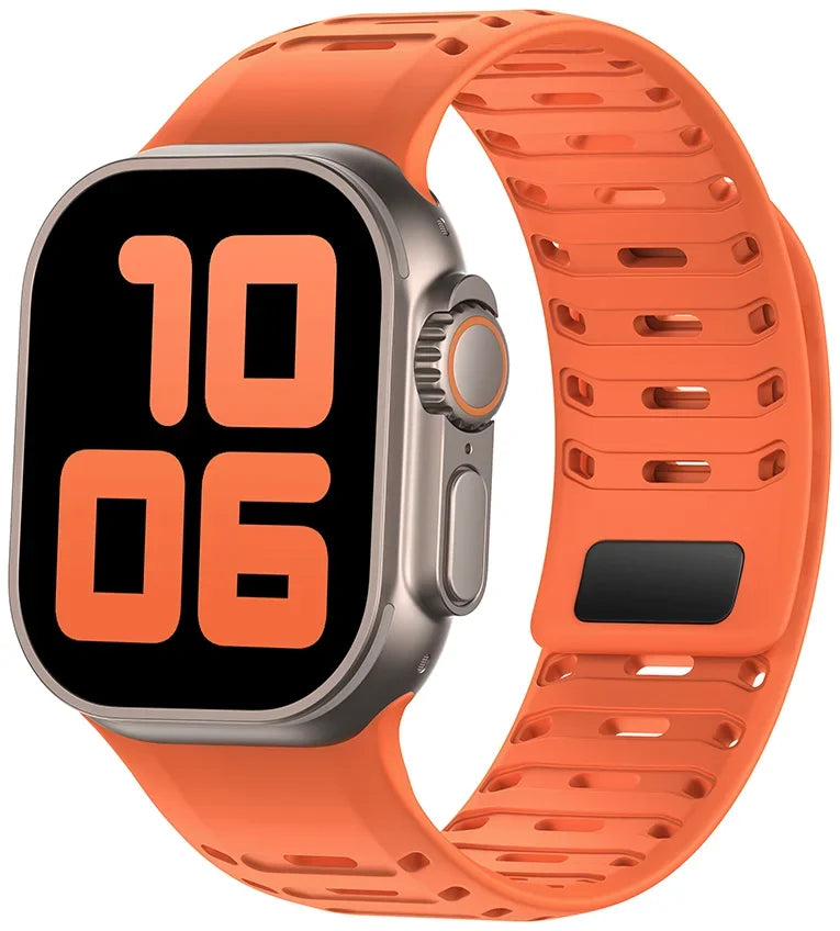 Breathable Magnetic Silicone Strap for Apple Watch