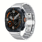 Diamond Quilted Pin-and-Buckle Watch Strap for Samsung Galaxy Watch 9