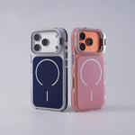 iPhone 17 Series Anti-Fall MagSafe Case with Metal Camera Frame & Stand