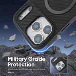 Carbon Fiber Texture Leather MagSafe Case for iPhone 17 Series