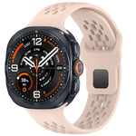 Perforated Silicone Sport Band with Quick-Release Connector for Samsung Galaxy Watch Ultra 2