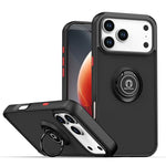 Shockproof Armor Matte Case with Magnetic Ring Holder for iPhone 17 Series