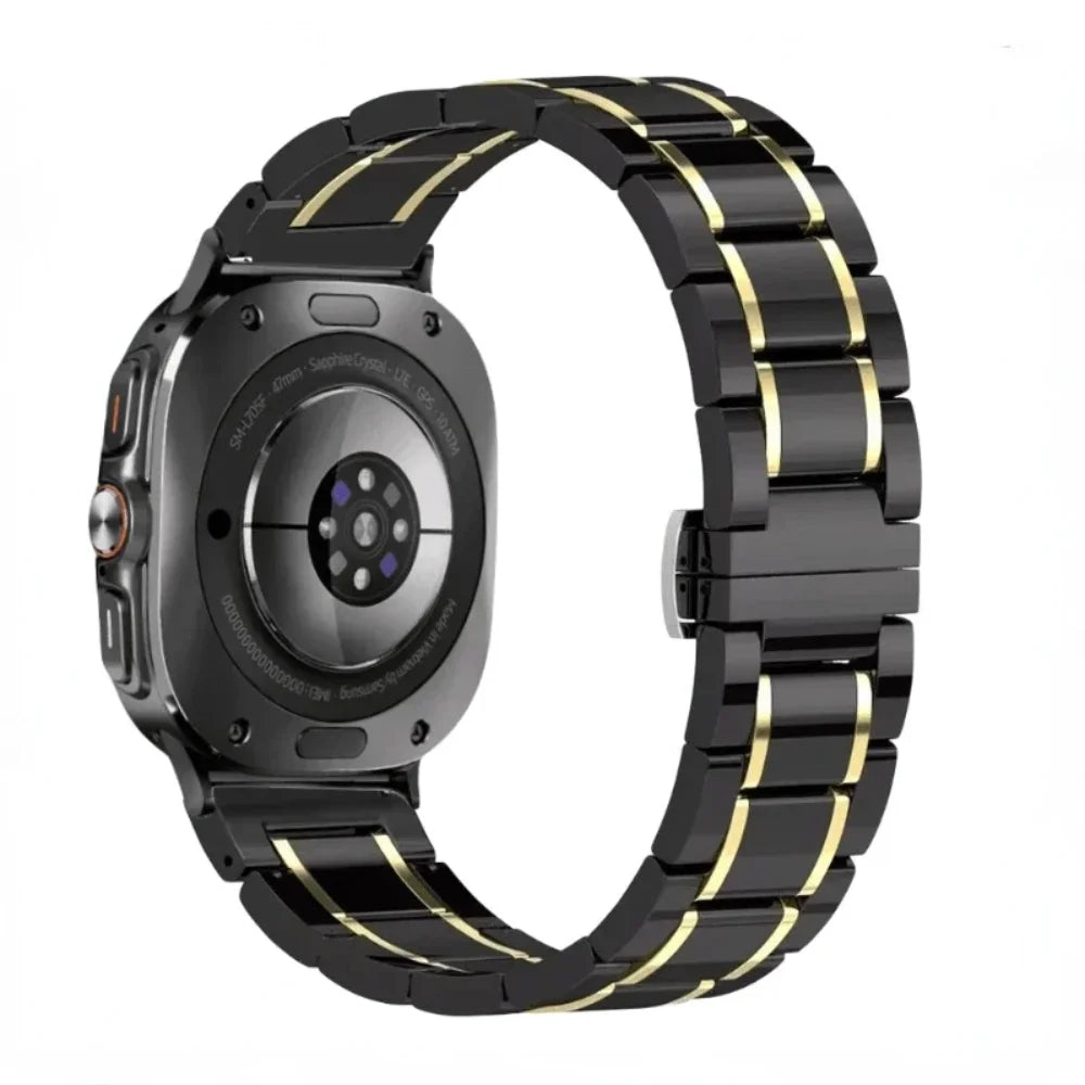 Premium Ceramic and Stainless Steel Strap for Samsung Galaxy Watch 8 & Galaxy Watch 8 Classic