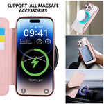MagSafe-Compatible TPU Leather Wallet Case for iPhone 16 Series