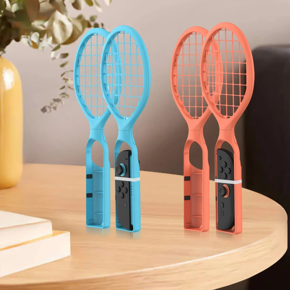 2-Pack Tennis Racket Controller Grips with Wrist Straps for Nintendo Switch 2
