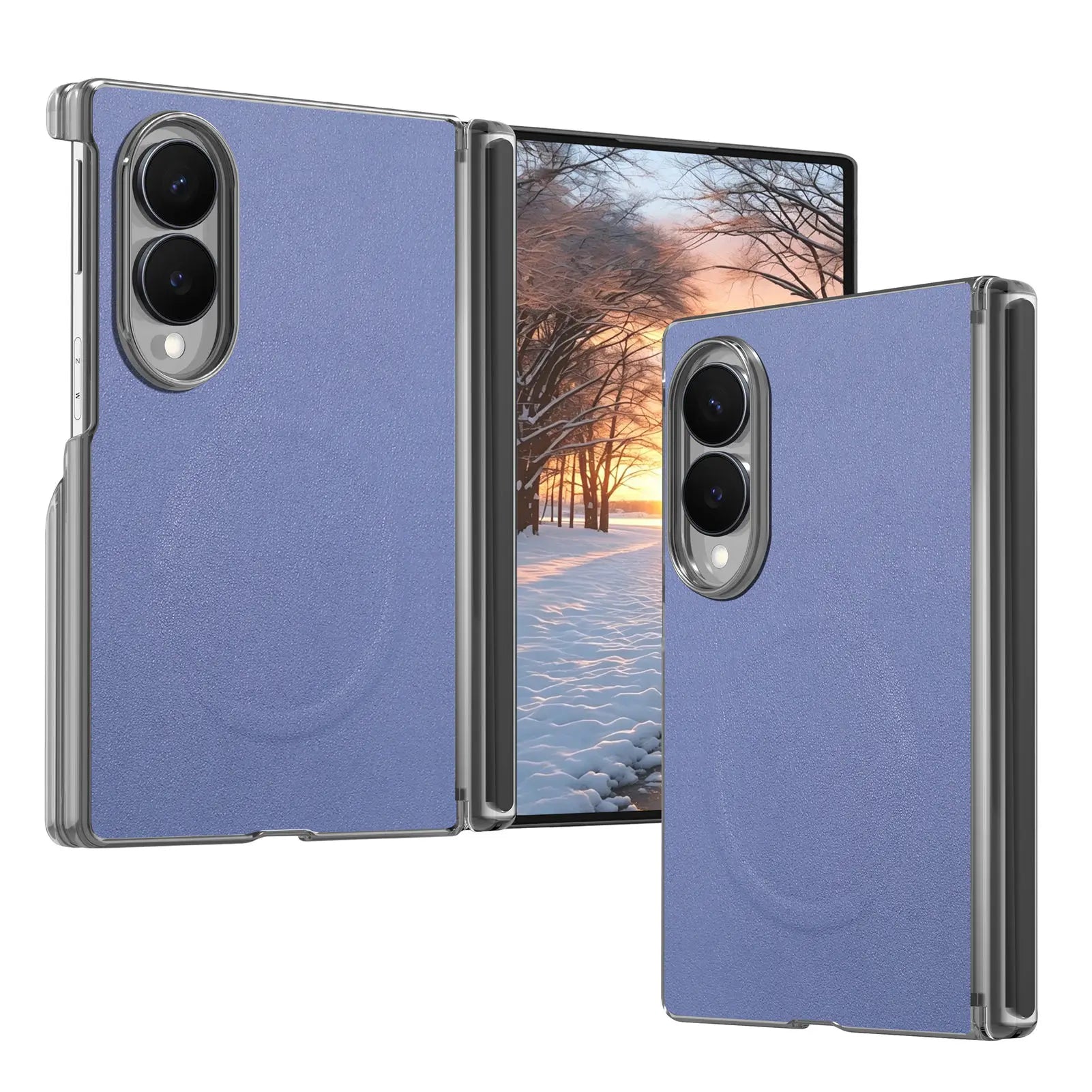 Luxury Magnetic Skin-Feel Leather Case for Samsung Galaxy Z Fold 8