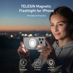 TELESIN Adjustable Brightness Magnetic Selfie Light