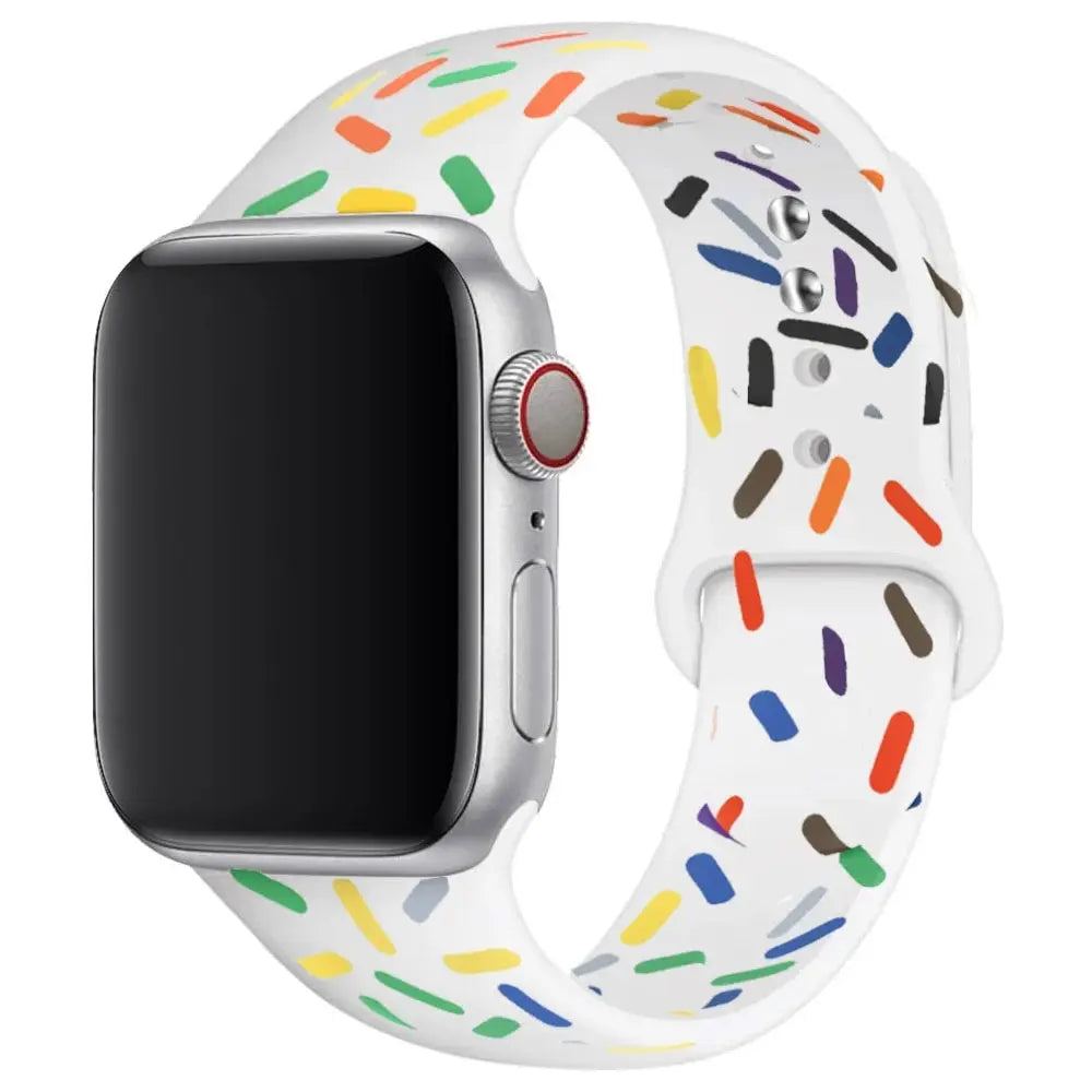 Printed Silicone Strap for Apple Watch