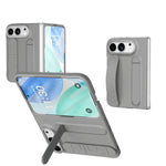 Soft-Touch Silicone Kickstand Case with Integrated Finger Ring Strap for iPhone Duo
