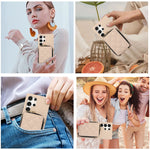 Crossbody Zipper Wallet Leather Case for Samsung Galaxy S23 Series