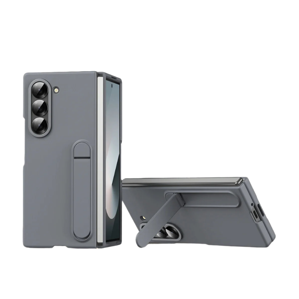 Skin-Feel Shockproof Case with Holder for Samsung Galaxy Z Fold 6