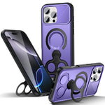 Heavy Duty MagSafe Case with Rotating Stand for iPhone 16 Series