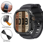 Sport Silicone Band with TPU+PC Bumper Case for Apple Watch