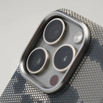 Rugged Camouflage Graffiti MagSafe Case with Alloy Lens Frame for iPhone 15 Series