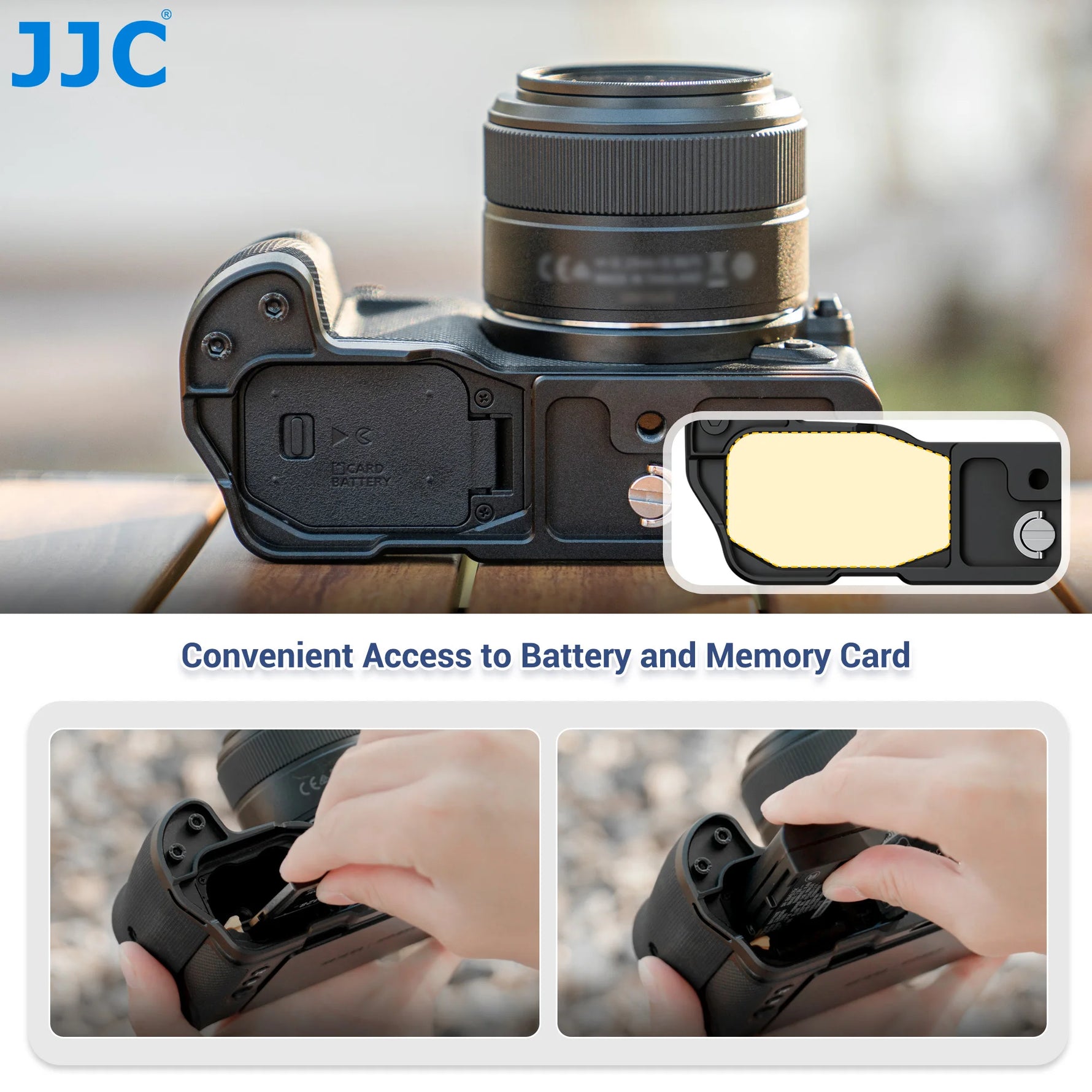 JJC L-Shape Grip Handle with Arca-Swiss Tripod Base for Nikon ZR