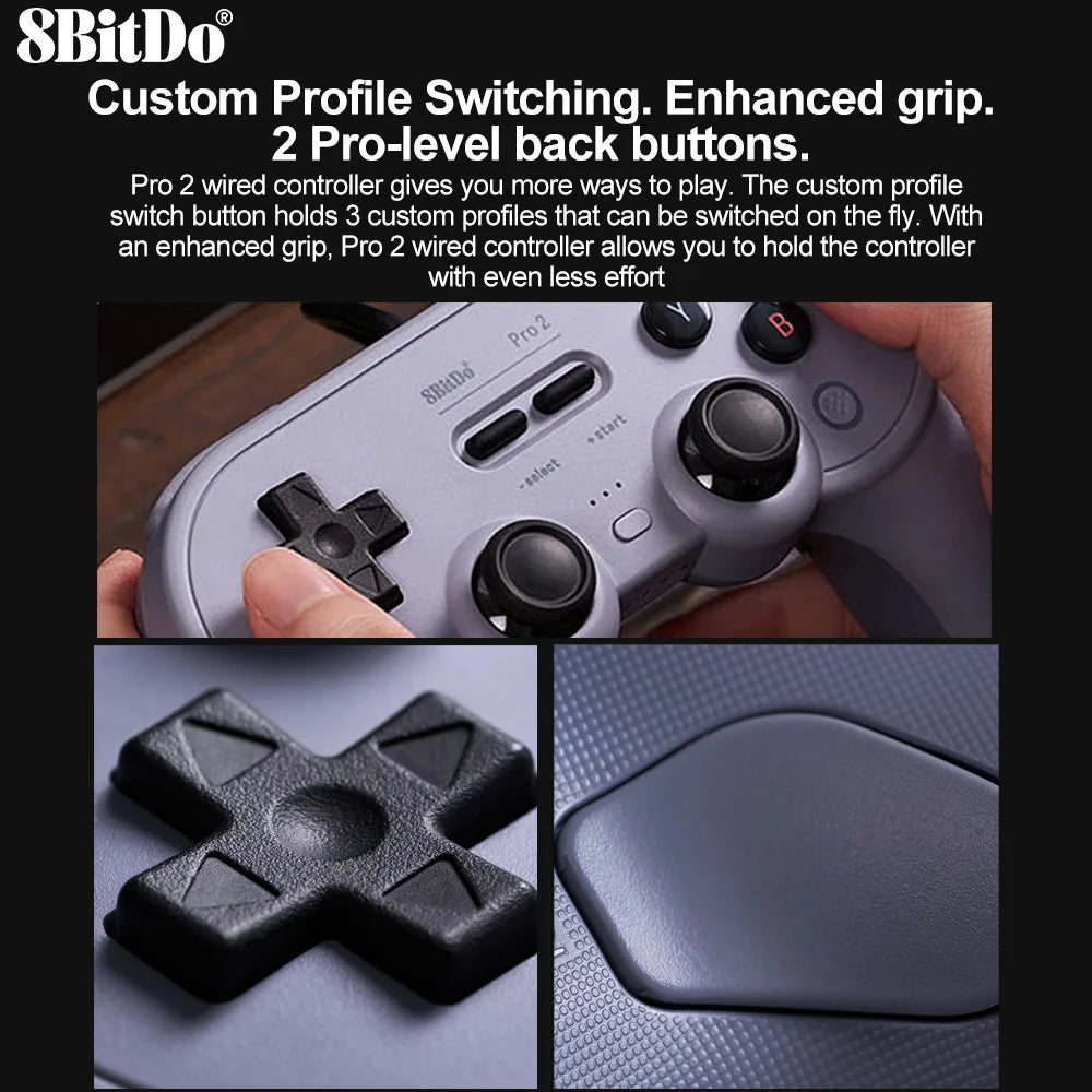 8BitDo Pro 2 Wired Gaming Controller