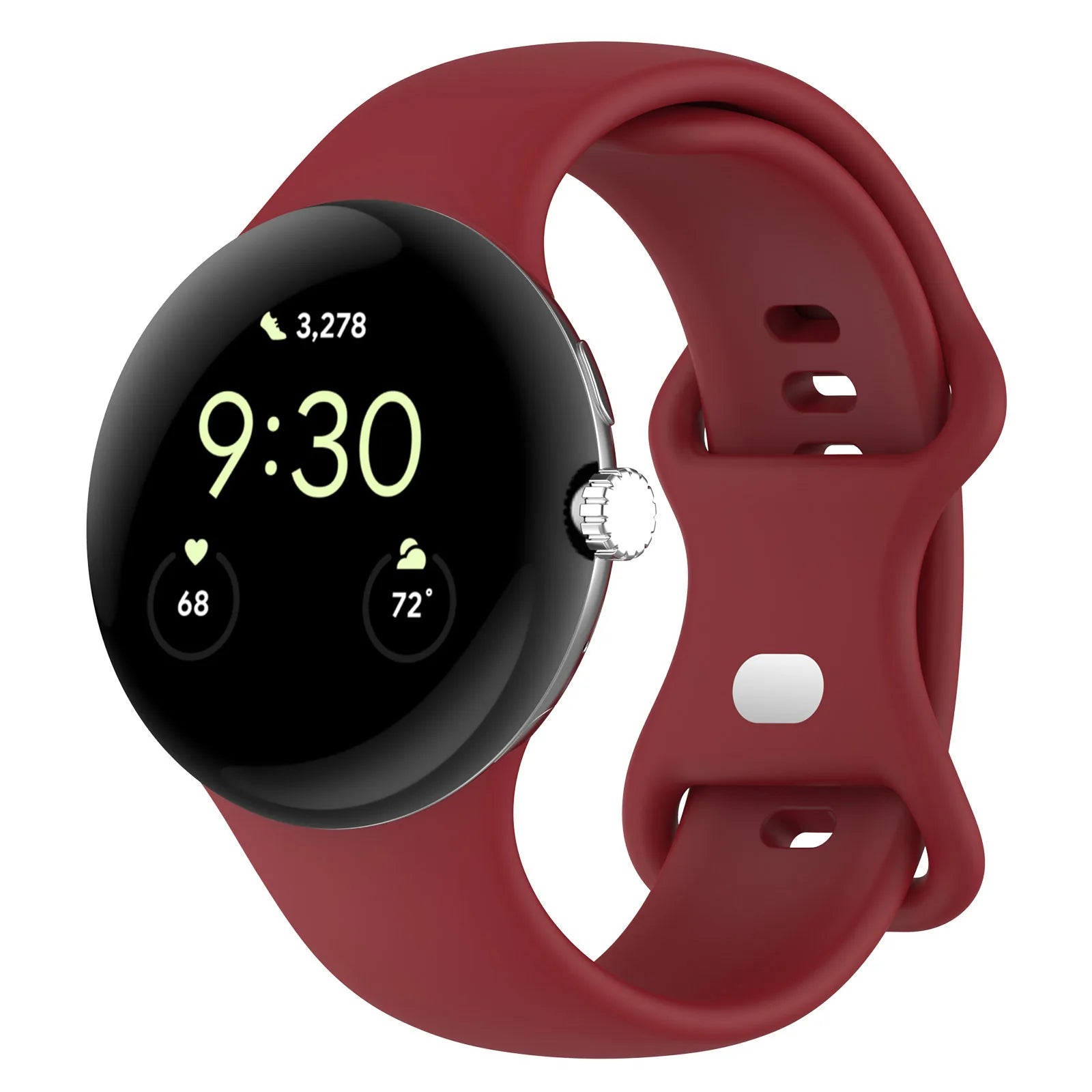 No-Gap Silicone Sport Strap for Google Pixel Watch 2