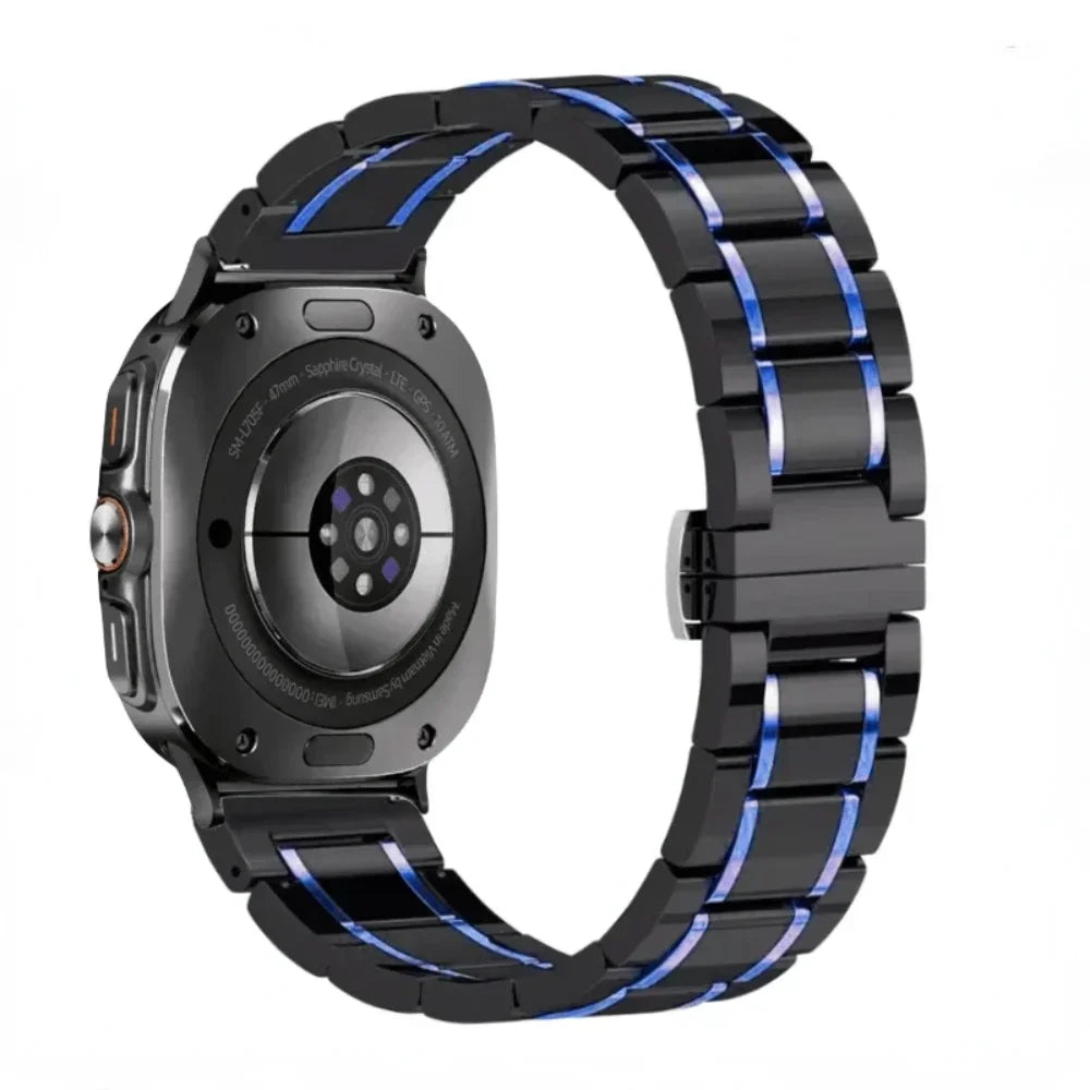Premium Ceramic and Stainless Steel Strap for Samsung Galaxy Watch Ultra (2025)