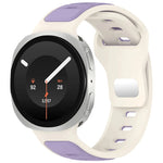 Dual-Color Perforated Sport Watch Band with Quick-Release Lugs for Samsung Galaxy Watch 9
