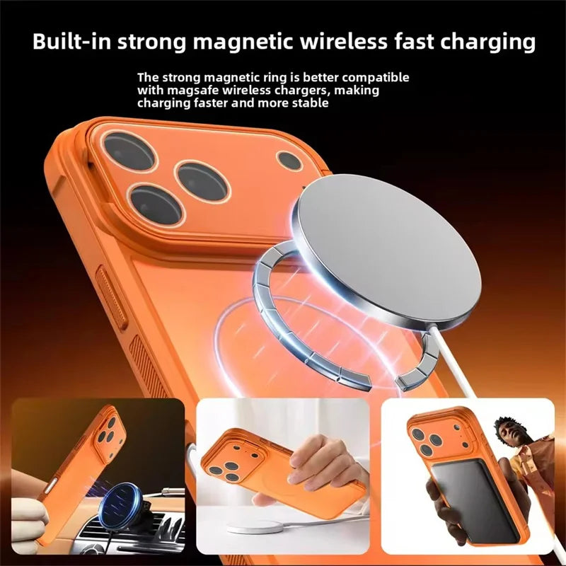 Frosted Matte MagSafe Case with Raised Lens Protection for iPhone 17 Series