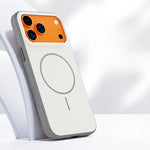Matte PC MagSafe Case with Metal Buttons for iPhone 17 Series
