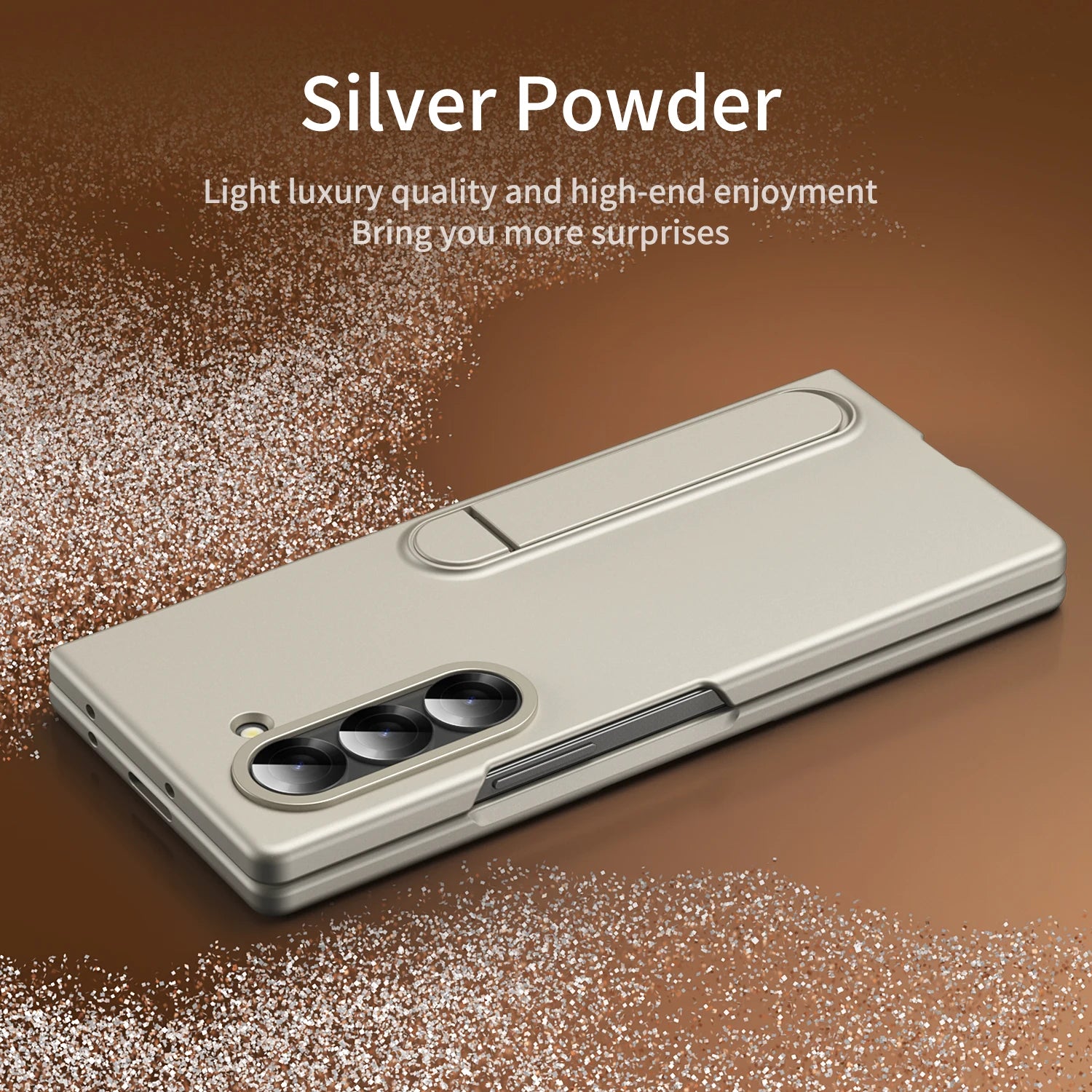 Skin-Feel Shockproof Case with Holder for Samsung Galaxy Z Fold 6