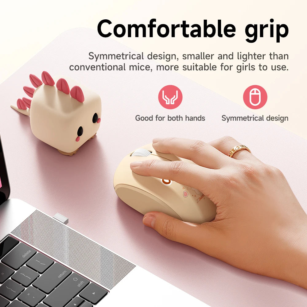 HOCO M9 Cute Cartoon Cat Wireless Bluetooth Mouse with Dual-Mode Connectivity