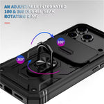 Heavy-Duty Military Armor Case with Sliding Camera Protection for iPhone 17 Series