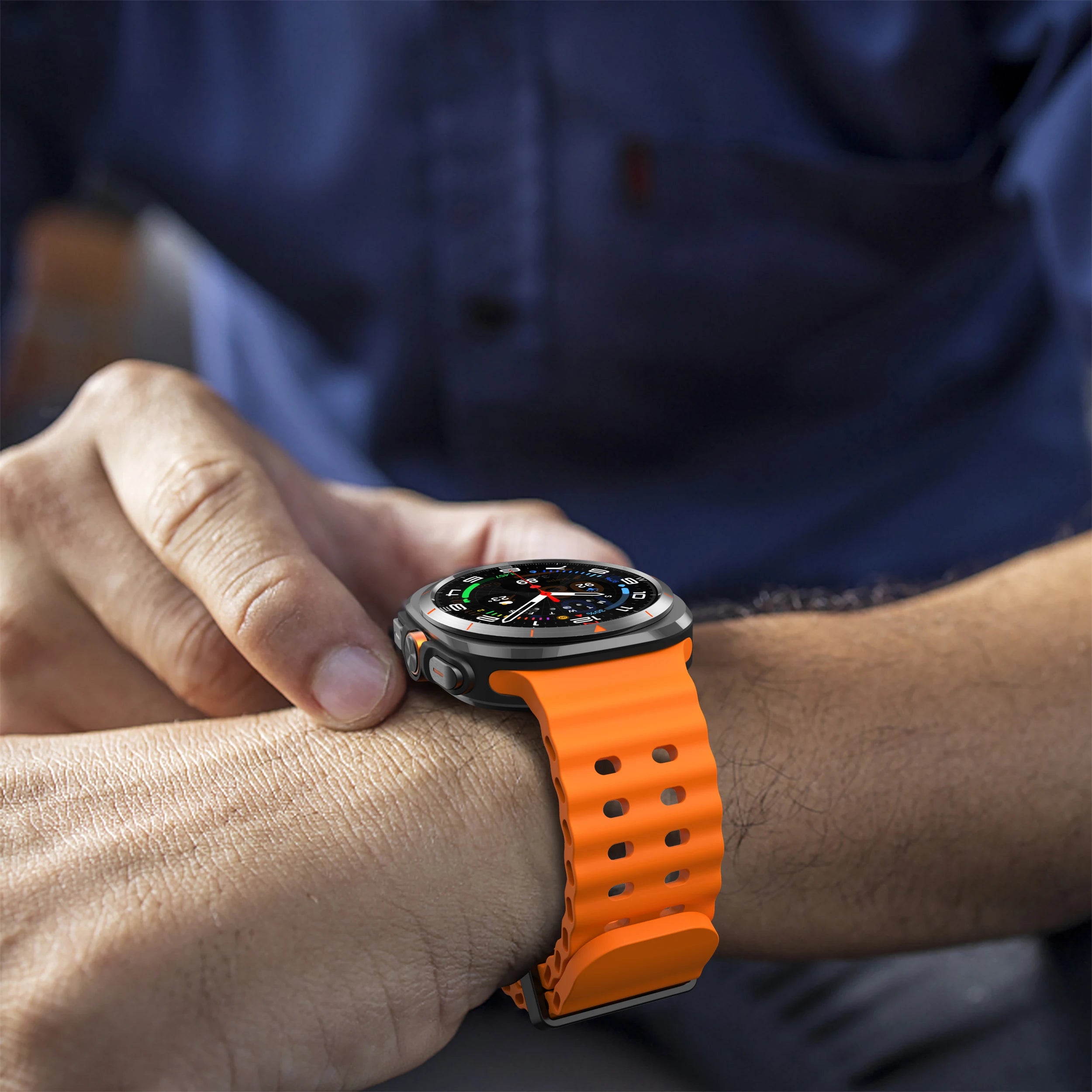 Ocean Style Silicone Band for Samsung Galaxy Watch 8 / Galaxy Watch 8 Classic