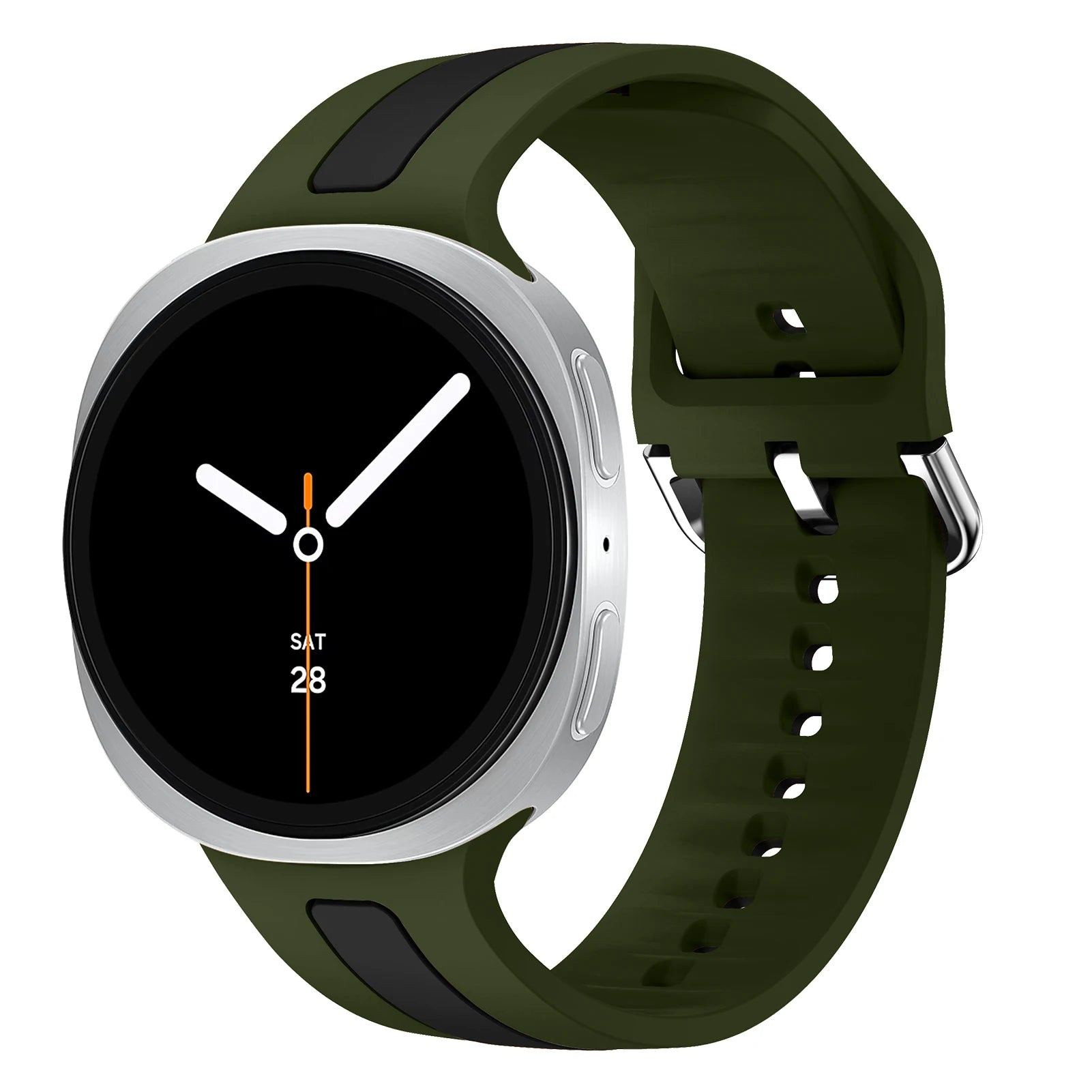 Sport Two-Tone Silicone Band for Samsung Galaxy Watch 8 & Galaxy Watch 8 Classic