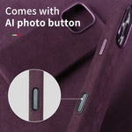 Luxury Full-Wrapped Alcantara MagSafe Case for iPhone 16 Series