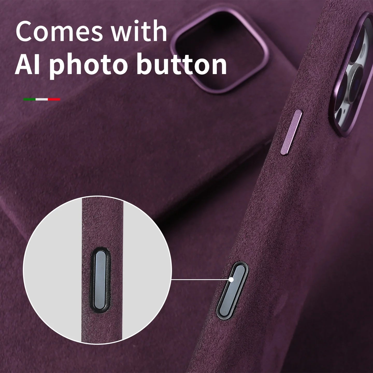 Luxury Full-Wrapped Alcantara MagSafe Case for iPhone 16 Series