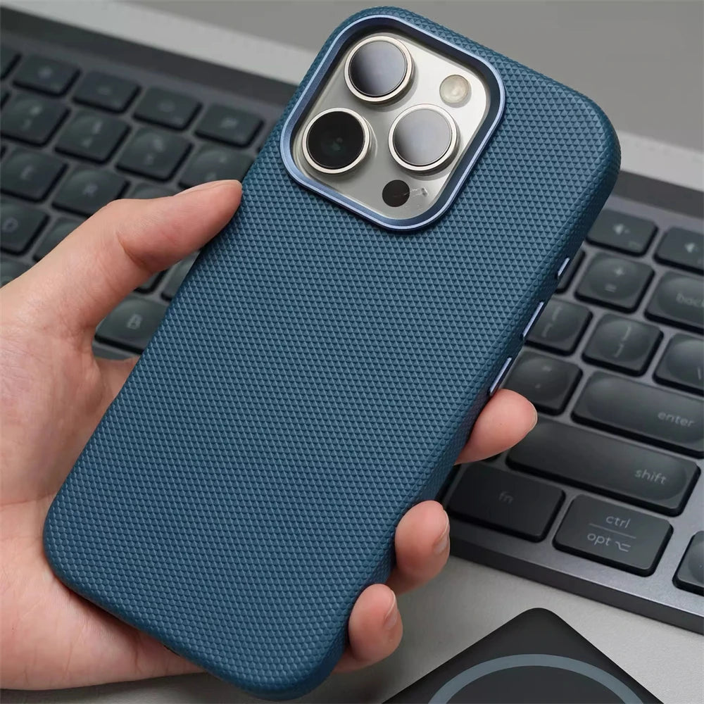 Luxury Dragon Scale Leather MagSafe Case for iPhone 16 Series