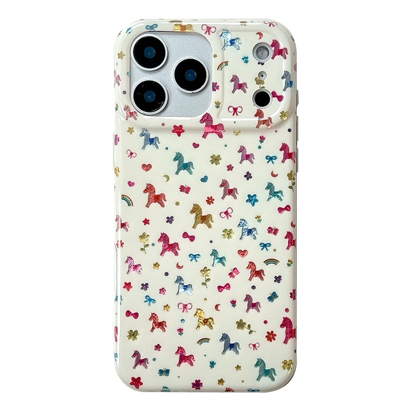 Cute Colorful Pony Pattern Shockproof Case for iPhone 17 Series