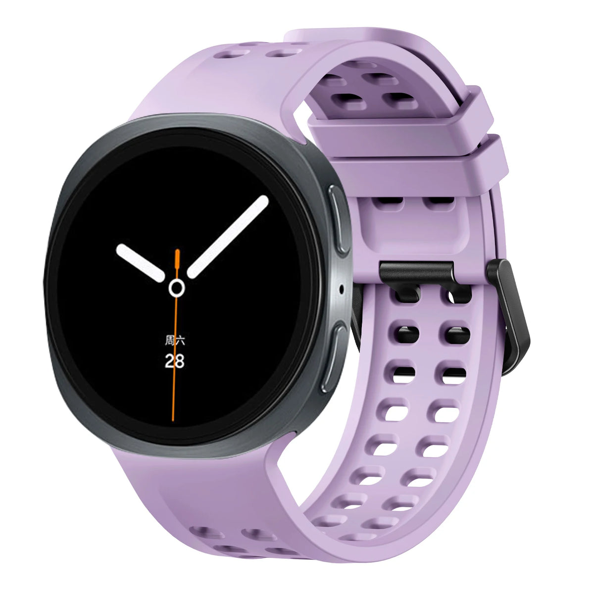 Perforated Silicone Sport Band with Quick-Release Tab for Samsung Galaxy Watch 9