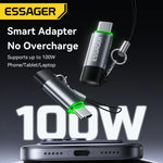 Essager 100W USB-C OTG Adapter With Smart Power-Off and Lanyard