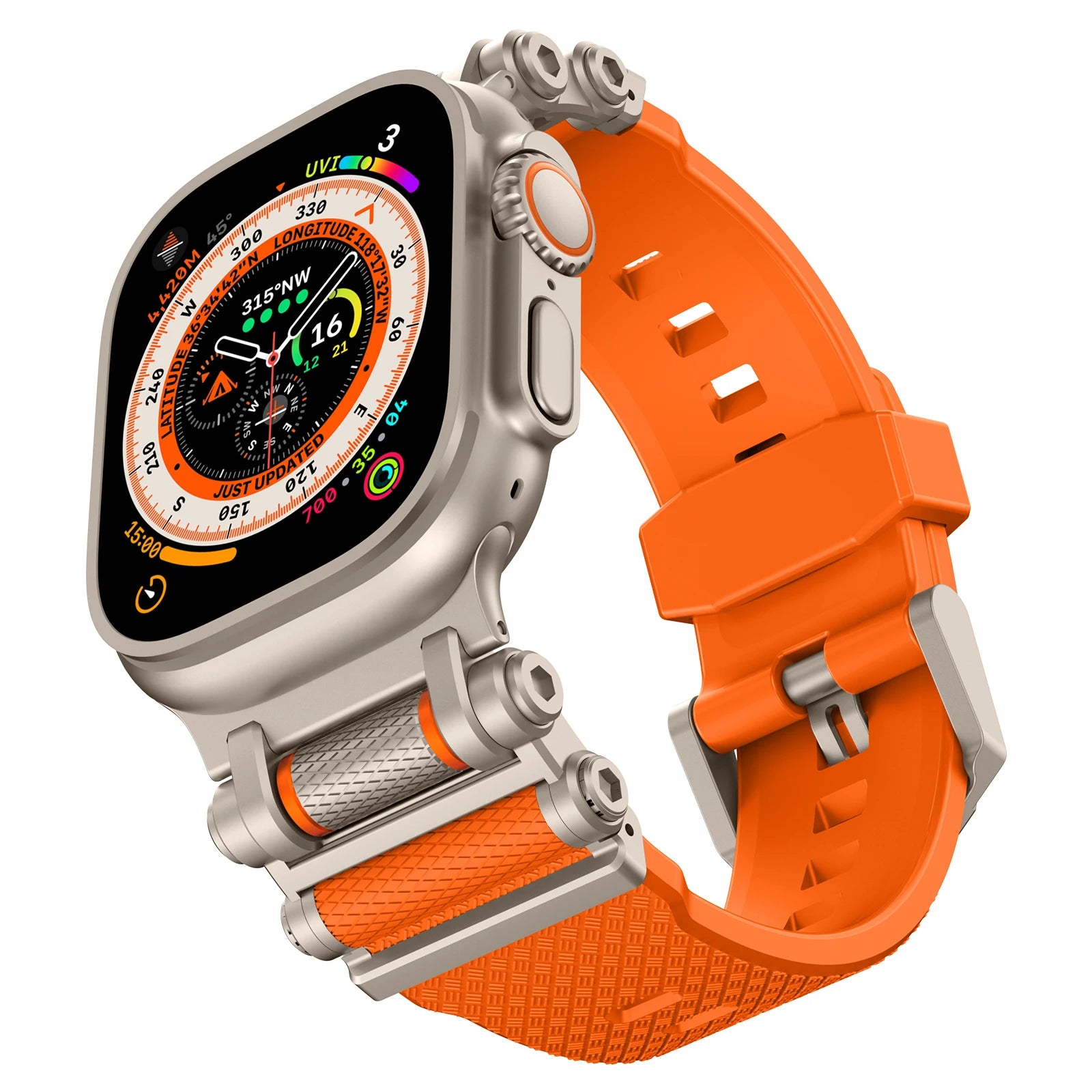 Tough Metal + Silicone Strap for Apple Watch