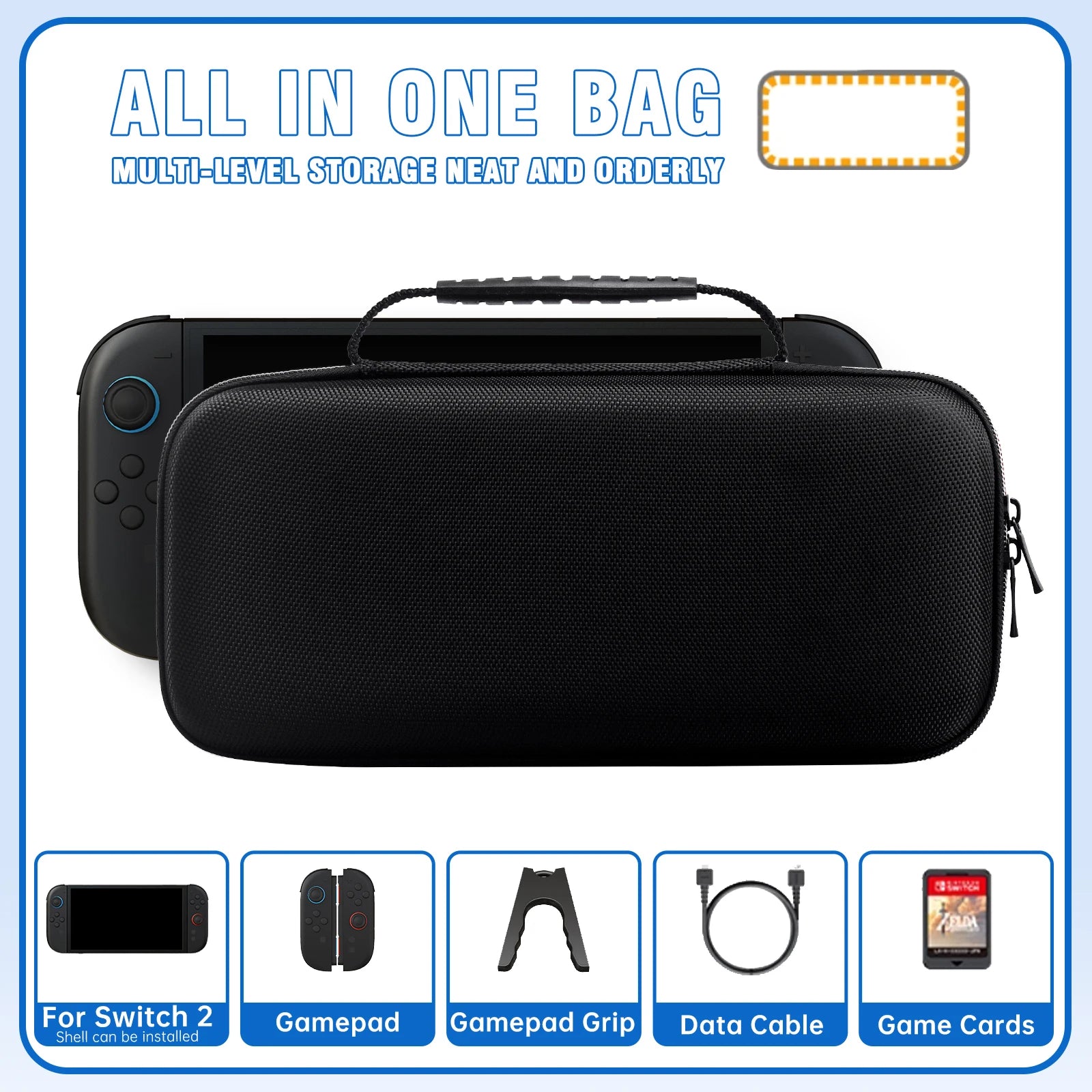 Portable EVA Carrying Case for Nintendo Switch 2