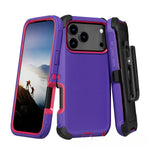 Shockproof Three-Layer Armor Case with Raised Camera Ring for iPhone 18 Series